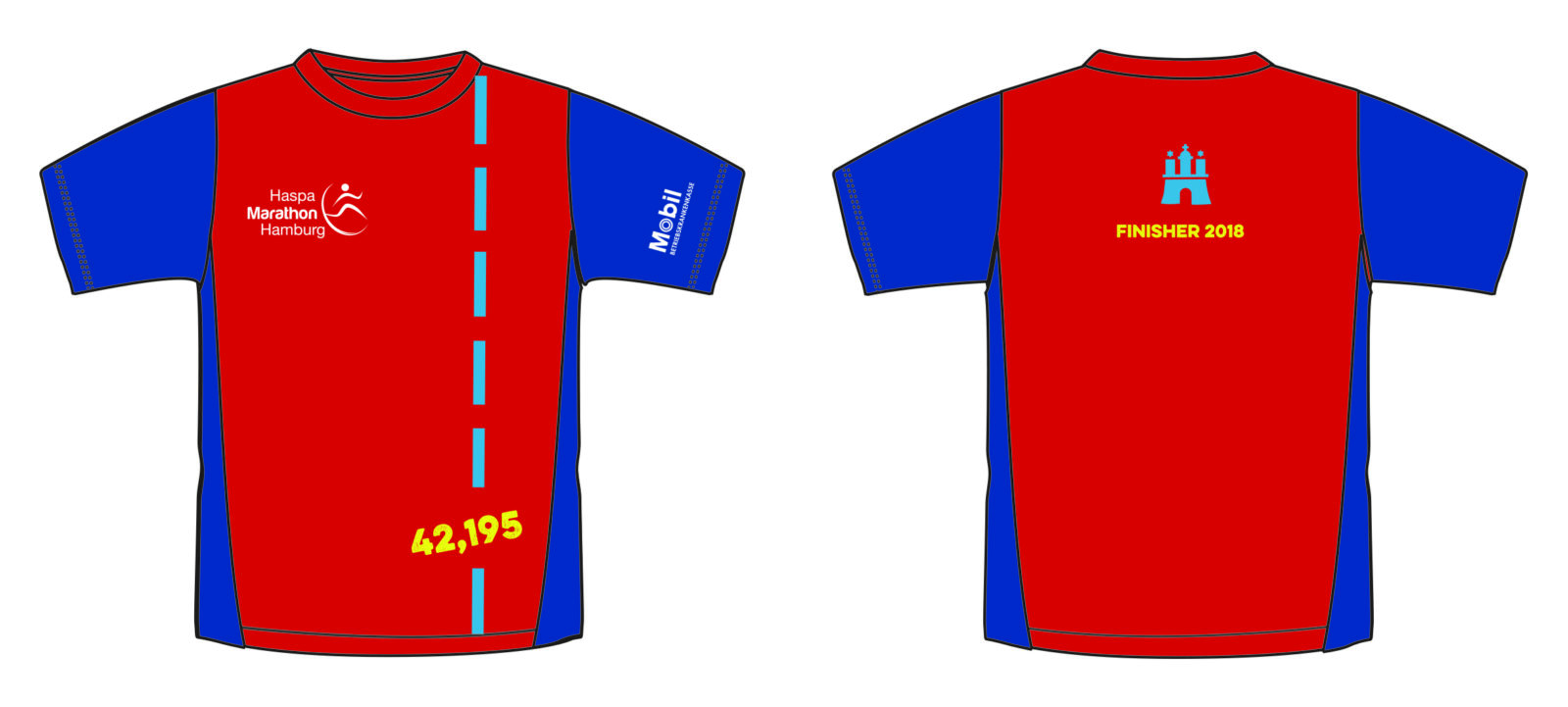 Finisher Shirt - Marathon 2018 Haspa Marathon Hamburg